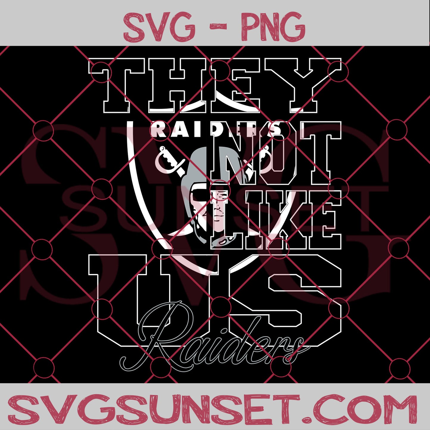 They NOt Like us Raiders SVG, Las Vegas Raiders Svg, They Not Like us Svg, NFL Team Logo Svg