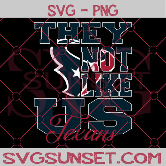 They Not Like us Texans SVG, Houston Texans Svg, They Not Like us Svg, NFL Team Logo Svg