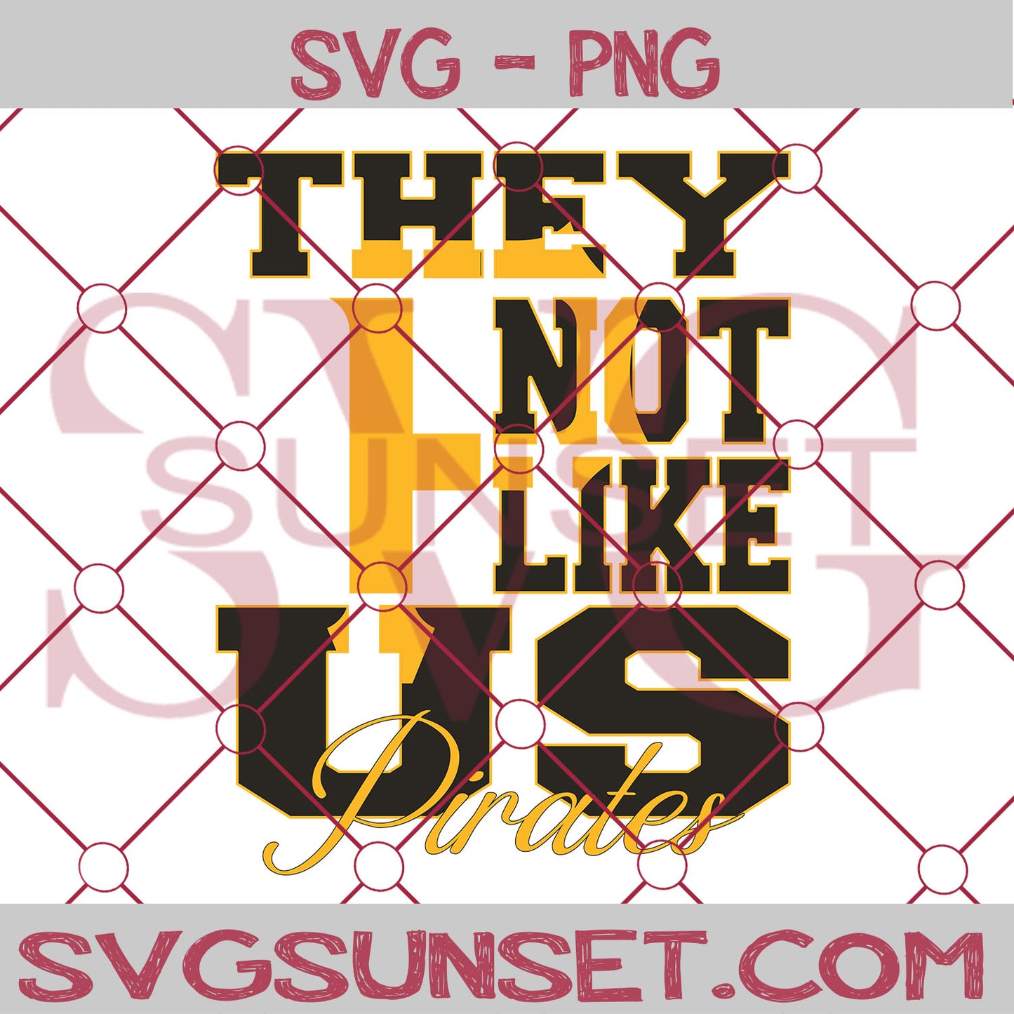 They Not Like us Pirates SVG, Pittsburgh Pirates Svg, They Not Like us Svg, MLB Team Logo Svg