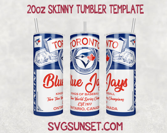 Toronto Blue Jays Budweiser Tumbler Wrap PNG, Toronto Blue Jays Tumbler Wrap