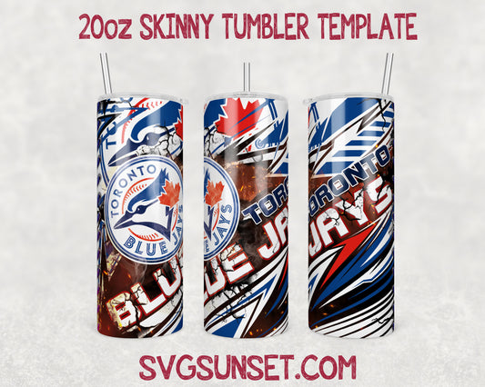 Toronto BlueJays Tumbler Wrap PNG, Toronto BlueJays Tumbler Wrap