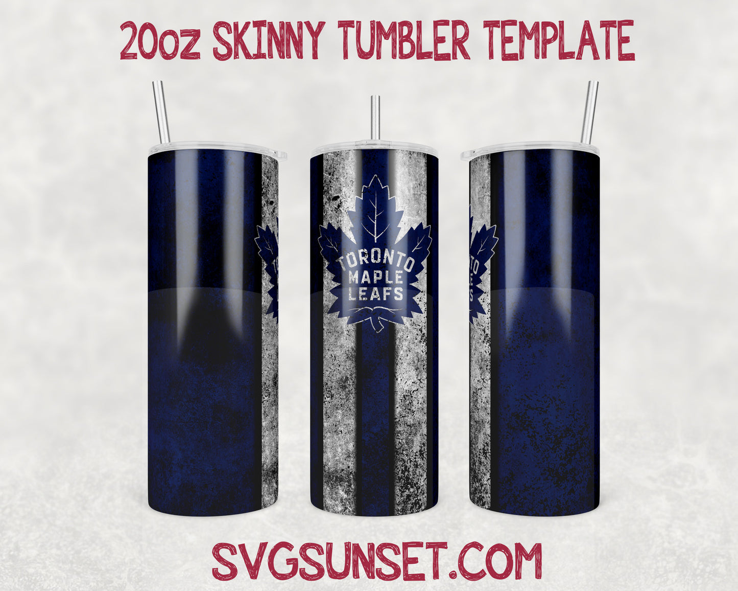 Toronto Maple Leafs Grunge Tumbler Wrap PNG, Toronto Maple Leafs Tumbler Wrap