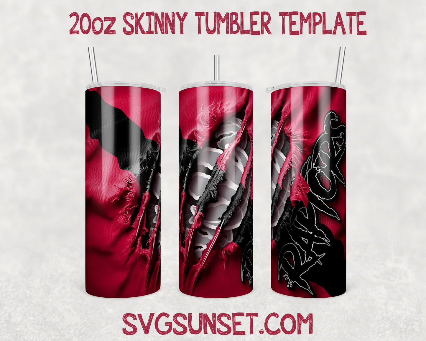 Toronto Raptors Fabric Claw Ripped Tumbler Wrap PNG, Toronto Raptors Tumbler Wrap