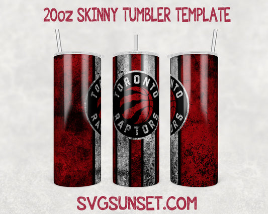 Toronto Raptors Grunge Tumbler Wrap PNG, Toronto Raptors Tumbler Wrap