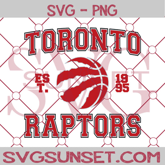 Toronto Raptors est. 1995 SVG PNG, Toronto Raptors SVG