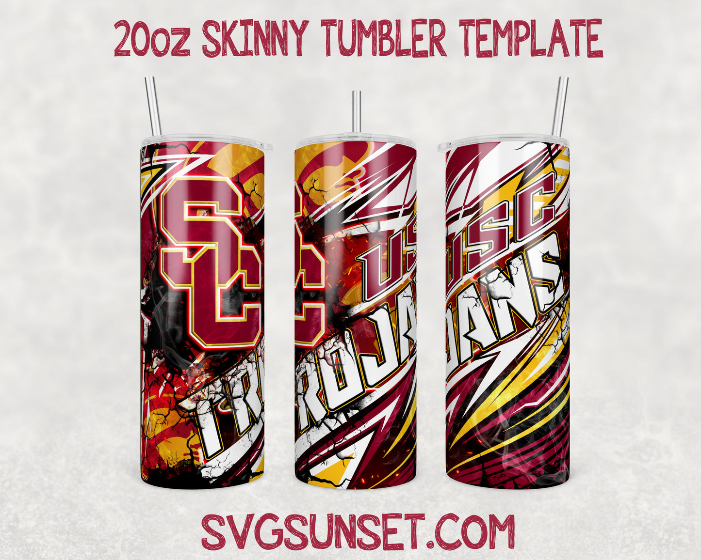 USC Trojans Tumbler Wrap PNG,USC Trojans Tumbler Wrap