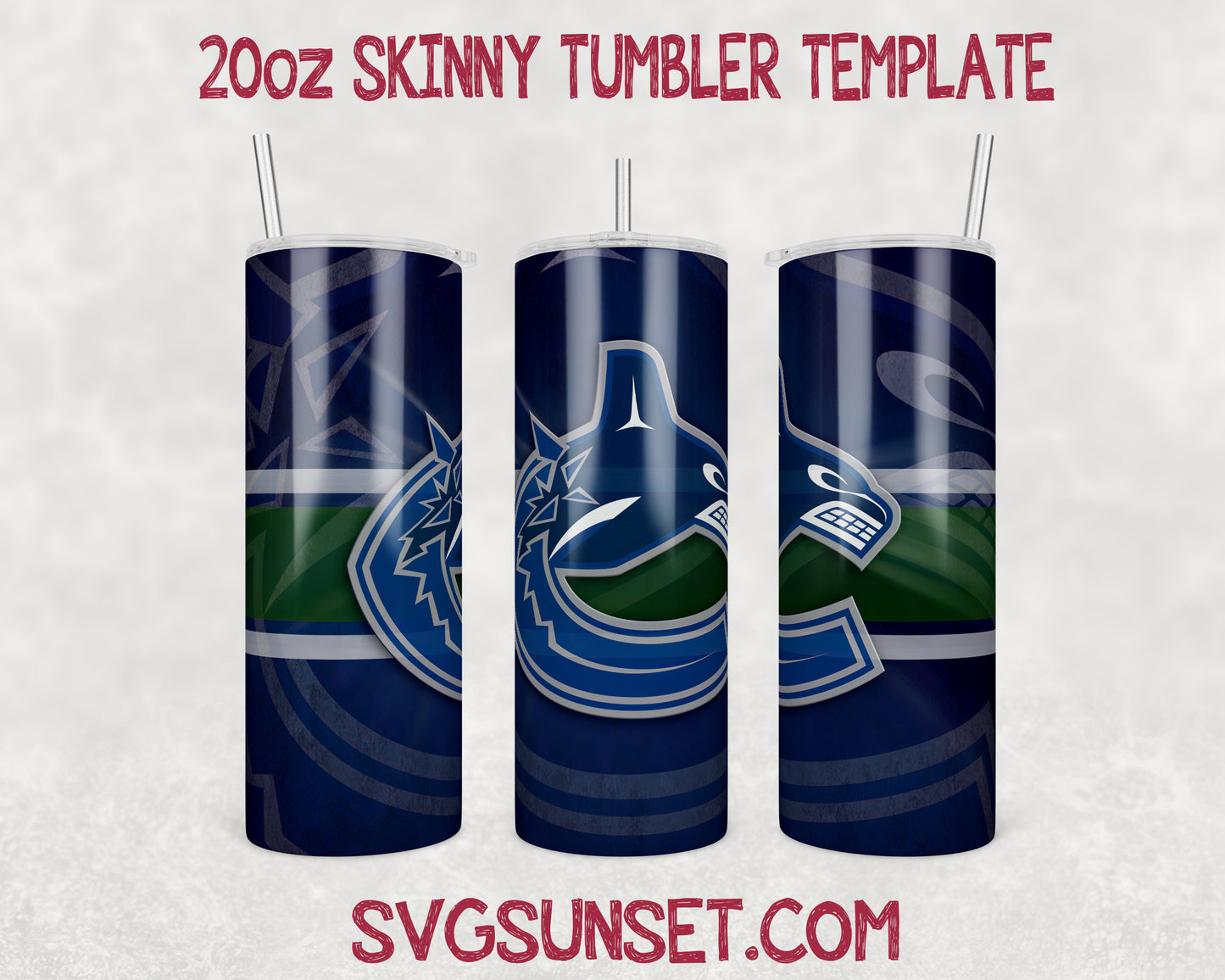 Vancouver Canucks Tumbler Wrap PNG, Vancouver Canucks Tumbler Wrap