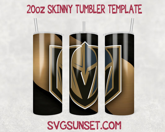 Vegas Golden Knights Tumbler Wrap PNG, Vegas Golden Knights Tumbler Wrap