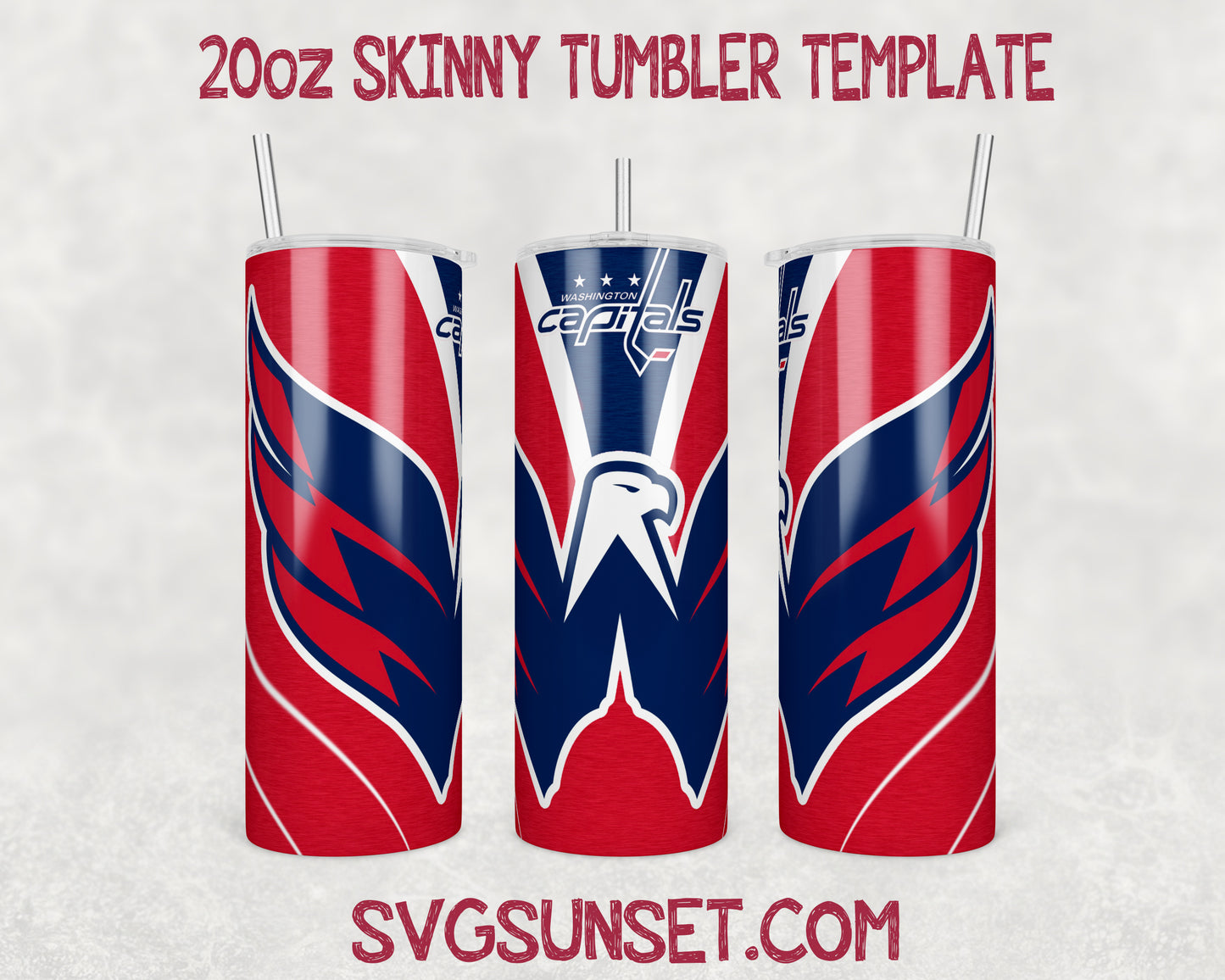 Washington Capitals Tumbler Wrap PNG, Washington Capitals Tumbler Wrap