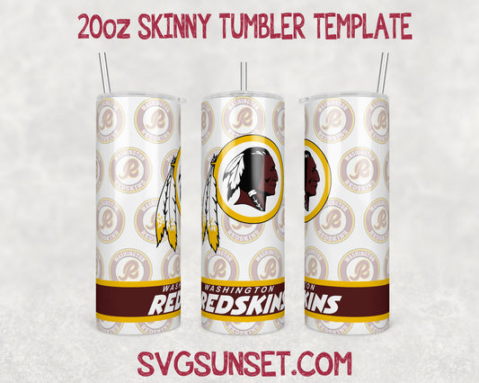 Washington Redskins Football Tumbler Wrap PNG, Washington Redskins Tumbler Wrap