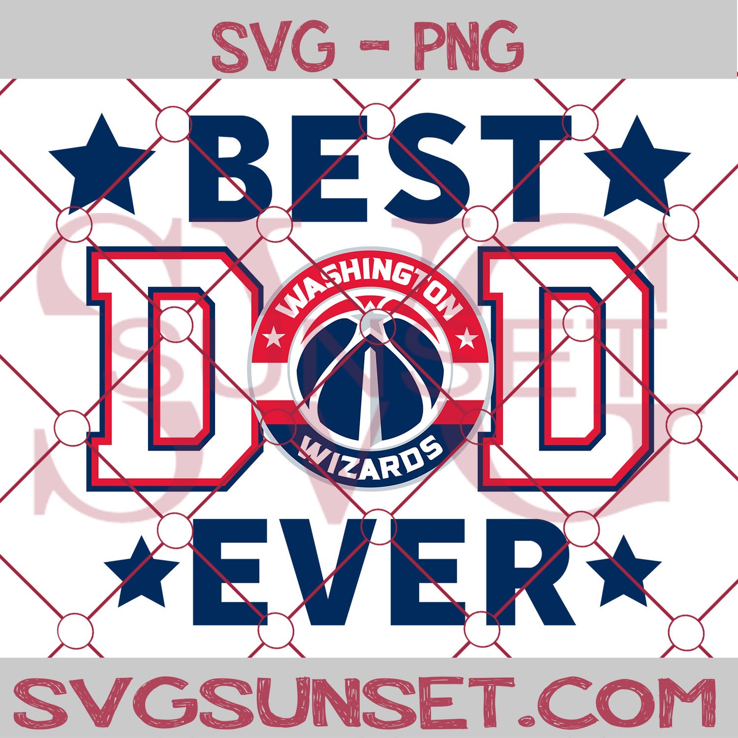 Washington Wizard Best Dad Ever SVG PNG, Washington Wizard SVG, Best Dad Ever SVG